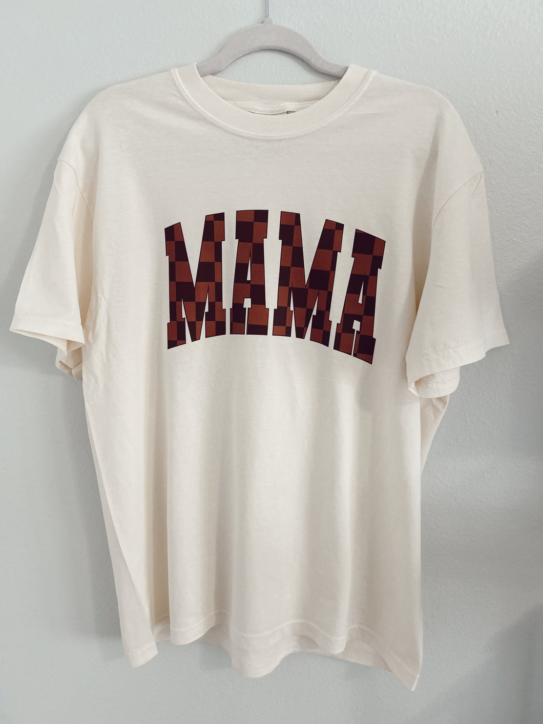 MAMA Checkered T-shirt