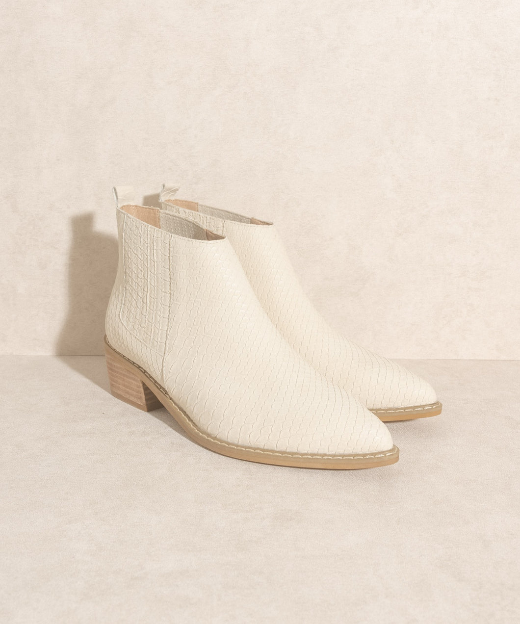 Cream Chelsea Bootie